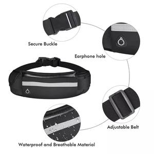 Ceinture de sport de soutien de la taille en polyester/nylon réglable, légère, imperméable et respirante OEM/ODM Fermeture éclair Essentials - Product Image 5