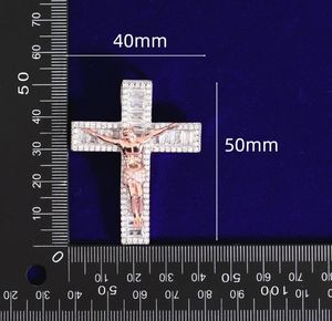 Colgante de Letra Jesús con Incrustaciones de Moissanita VVS para Hombre, Plata de Ley de Dos Tonos, Estilo Hip Hop, Joyería Más Vendida, Regalo - Product Image 6