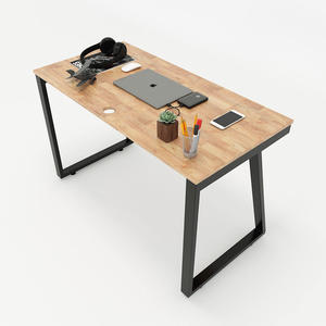Modern Square Legged Wood Rubberwood Office <b>Desk</b> SFTV001 - Product Image 1