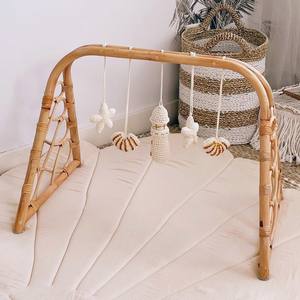 Tapis de jeu pour bébé en rotin naturel de qualité supérieure, prix compétitif, tapis de jeu pour tout-petit fait main. - Product Image 6