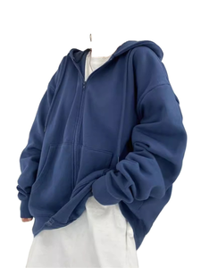 OEM Vente en gros Personnalisé de haute qualité Premium Pull à épaules tombantes Impression bouffante Sweats à capuche pour femmes - Product Image 4
