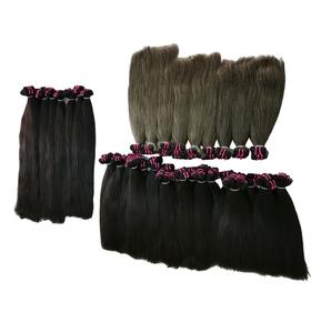 Superventas doble dibujado Remy Raw vietnamita trama Natural negro Rubio marrón hueso recto 1B Color extensiones de cabello humano - Product Image 1