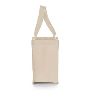Small <b>Square</b> Canvas Tote Bags with Solid Color Pattern-TF225 - Product Image 5