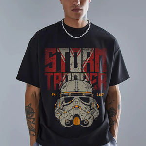 T-shirt surdimensionné à épaules tombantes en gros Urban Streetwear Fashion Tee pour les jeunes Marques de vêtements à la mode - Product Image 3