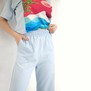 <b>Top</b> Selling Unisex Ky Customized Flared Sweatpants with Printed Sweatshirt Casual Style Wholesale Sweat Suit <b>Sets</b> for Sale - Product Image 3