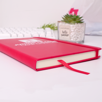 Carnet personnalisé avec boucle pour stylo et bande élastique, cadeau d'entreprise, papeterie de bureau, cadeau de fin d'année pour enseignant