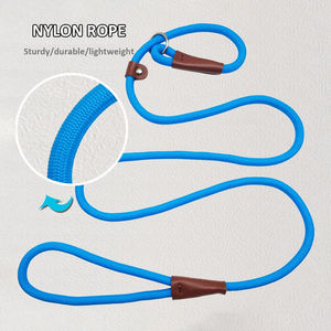 สายจูงสุนัขหนัง6FT x 3/4นิ้วแข็งแรงทนทานสายจูงฝึกสุนัขหนังแท้แบบถักนุ่มและสบาย - Product Image 4