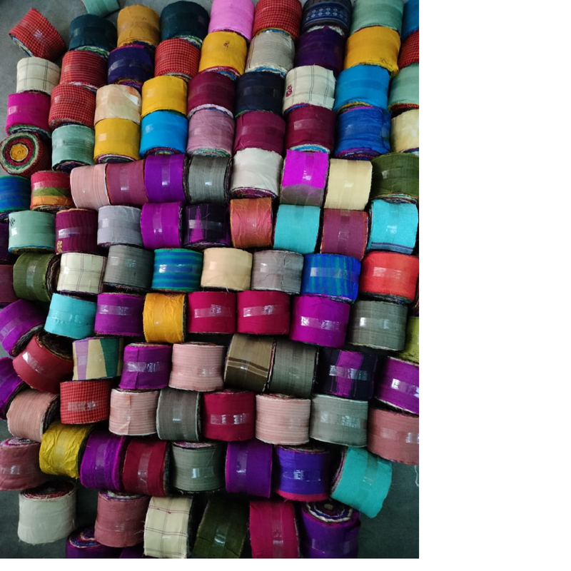 Custom Made Multi Colored Sari Silk