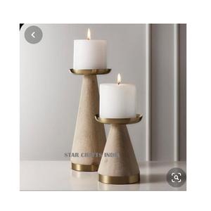 Modern Ins Style Simple Acacia /Mango Wooden Candlestick Customized 3 Types Wood Candle Holder As Per Your Demand Candle Holder - Product Image 5