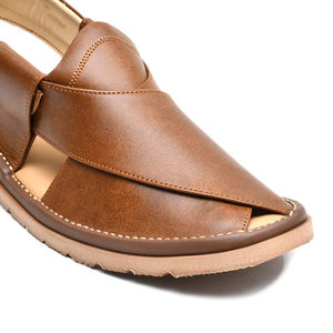 Chappal peshawari moderne et élégant avec boucle en cuir pur fait à la main sur mesure semelle souple premium confort traditionnel - Product Image 3