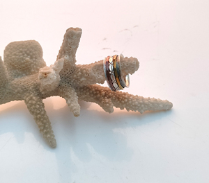 Bague de méditation d'excellente qualité en argent sterling 925 en gros fait à la main en argent ton unique minimaliste beaux anneaux Spinner - Product Image 2