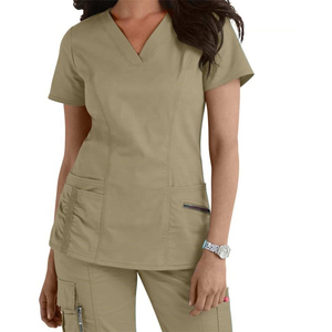 Conjunto de Uniforme Médico Personalizado Antiarrugas Elástico para Hospital para Enfermeras, Talla Grande, Cómodo, Tejido para Médicos que Usan Hijab - Product Image 6