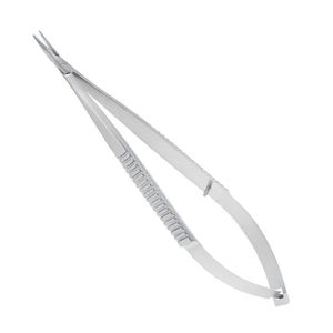 Produits de vente chauds Castroviejo Micro porte-aiguille droit 9cm Instruments de porte-aiguilles ophtalmatiques en acier inoxydable - Product Image 1