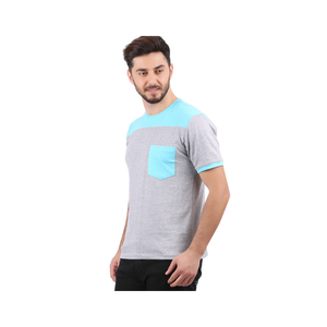 เสื้อยืดคอกลมผ้าคอตตอน180จีเอสเอ็มสำหรับผู้ชายเสื้อผ้าที่ทันสมัยและทนทานสำหรับใส่ประจำวันเสื้อยืดคอกลมตัดและเย็บแบบ100% - Product Image 6