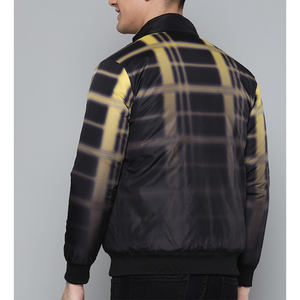 Hot Selling Wholesale Latest Designer <b>Men's</b> Plain Rib Collar Baseball Bomber <b>Jacket</b> Softshell Parka <b>Jacket</b> Stylish Bomber <b>Jacket</b> - Product Image 4