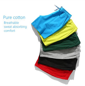 Pantalones Cortos Personalizados para Hombre, Color Naranja Sólido, de Algodón, con Cordón, Estilo Casual, Cintura Media, Tejido Transpirable - Product Image 6