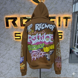 Sweat à capuche zippé avec logo personnalisé de la meilleure qualité, fabriqué en usine, à bas prix, sweats à capuche pour hommes - Product Image 3