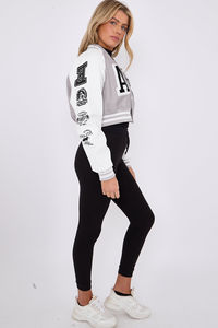 Veste universitaire unisexe moderne, coupe-vent, intérieur matelassé, vêtement de sport décontracté, broderie personnalisée, équipe, école - Product Image 6