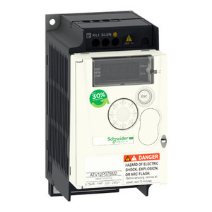 Inverter SCHNEIDER ELECTRIC ATV12P075M2 a velocità variabile 0.75kW-1hp 200..240V 1ph su piastra di base - Product Image 1