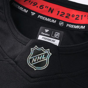 Maillot de Hockey personnalisé noir sarcelle et rouge pour hommes à manches longues léger Patchwork Sportswear confortable respirant athlétique - Product Image 5