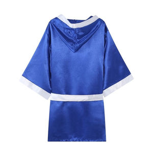 เสื้อคลุมสำหรับชกมวยของผู้ชายเสื้อคลุมสำหรับชกมวยสีทึบมีโลโก้ตามสั่ง - Product Image 4