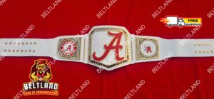 Cinturón de campeonato Alabama Crimson para adultos Cuero de calidad premium 2mm 4mm Zinc Durable y cómodo - Product Image 3