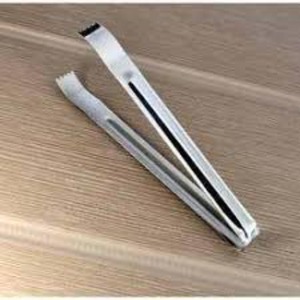 Pince à glace en acier inoxydable de qualité professionnelle pour la fabrication de cocktails et le service de boissons avec bords dentelés pour une prise ferme - Product Image 2