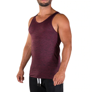 Wholesale <b>Men</b> Fitness Tank Top Custom Sports Gym <b>Mens</b> Stringer Tank Tops Pure Color <b>Singlet</b> - Product Image 2