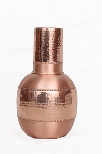 ขวดน้ำทองแดงบริสุทธิ์ใช้เดินทางได้อย่างหรูหราใช้ค้อนแก้วในตัวสำหรับบ้านสำนักงานที่เก็บของห้องนอน - Product Image 4