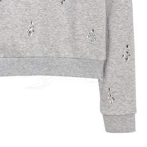 Sweat-shirt pour homme avec design en strass, manches longues, décontracté, à la mode, pull-over pour homme - Product Image 3