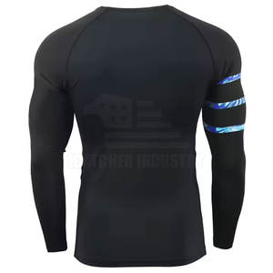 Top Venta Mejor Producto Rash Guard En Manga Larga Último Diseño MMA Wear personalizado Color Rash Guard - Product Image 6