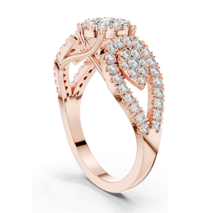 Bague pour femme en diamant de laboratoire 0,844 CT, clarté VVS-VS EF, disponible en or 18 carats, 14 carats, 10 carats et argent 925, rose, jaune, blanc - Product Image 5