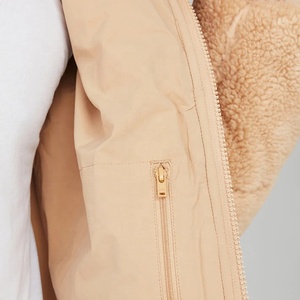 Chaqueta de Forro Polar Personalizada para Invierno, Color Sólido, Chaqueta Sherpa con Cremallera Completa y Bolsillos, Chaqueta de Forro Polar Cálida para Hombre - Product Image 4