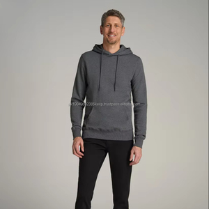 Sudadera con Capucha Unisex 100% Algodón, Sudadera Personalizada de Felpa, Sudadera Larga para Hombre en Color Carbón Mixto, Sudadera de Invierno para Hombre, Ropa de Felpa - Product Image 1