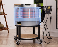 Horno Circular de Cerámica de Alta Temperatura 1300 ℃   Pantalla Táctil PID de 3.5kW y 220V para Taller, Aula, Cerámica