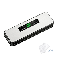 65kPa 120W 30cm 4L/min 8 Modes 4L Tank ecran tactile tuyau externe menage machine sous vide soudeuse emballage alimentaire