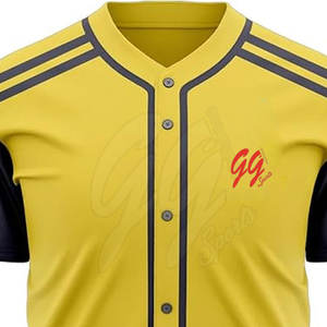 Jersey de béisbol transpirable Jersey de béisbol de tamaño personalizado en stock Hecho en poliéster Jersey de béisbol - Product Image 2