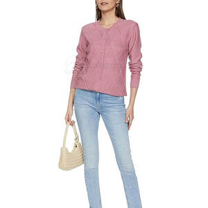 เสื้อสเวตเตอร์ผู้หญิงถักไหมพรม/ขนสัตว์ คุณภาพสูง ไซส์สั่งทำได้ สไตล์ลำลอง สำหรับฤดูหนาว ขายส่ง เสื้อสเวตเตอร์ผู้หญิงยอดนิยม - Product Image 4