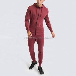 Customizable Men's Jogging Tracksuit Plus Size <b>Hooded</b> Solid Pattern Wholesale Training Gym Wear for Winter OEM Logo Supplier - Product Image 2
