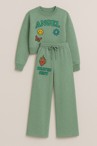 ชุดเซ็ตเสื้อสเวตเชิ้ตแขนสั้นและกางเกงขายาวผ้าฟลีซหนานุ่ม ระบายอากาศได้ดี สไตล์ลำลอง สตรีทแวร์ สำหรับผู้หญิง - Product Image 2