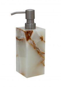 Juego de accesorios de baño Onyx, juego de baño de mármol de piedra de 6, juego de baño de mármol Onyx - Product Image 2
