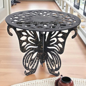 Bàn Kim Loại cao cấp với cơ sở bướm đẹp hiện đại bền và mảnh giọng hoàn hảo cho phòng khách với giá cả hợp lý - Product Image 3