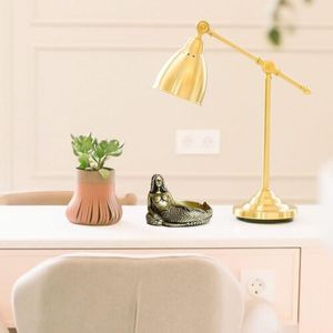 Vassoio decorativo Vintage sirena e posacenere elegante pezzo di stoccaggio con statuetta di sirena - Product Image 5