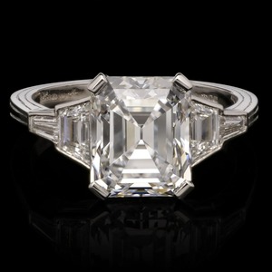 2024 personnalisé 10K/14K plaqué or Vintage Style bague de fiançailles VVS IGI GIA certifié laboratoire cultivé Moissanite femmes/hommes cadeau - Product Image 4