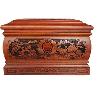 Urna de cremación de último estilo, caja de madera decorativa, urna de cremación de madera o cenizas humanas y suministros funerarios de la India - Product Image 1