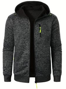 Pull à capuche surdimensionné à la mode pour hommes avec manches longues et fermeture éclair Logo personnalisé respirant 100% coton pour la mode hivernale - Product Image 6