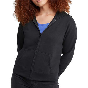 Sudaderas con Capucha de Alta Calidad para Mujer, con Logotipo Personalizado en la Parte Delantera, 100% Algodón, Secado Rápido, Transpirables, con Cierre Completo y Diseño de Hombros Caídos - Product Image 1