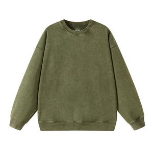เสื้อสเวตเชิ้ตผ้าฟลีซหนานุ่มแบบคัสตอมขายส่ง พร้อมลายกราฟิก คอกลม สำหรับแบรนด์สตรีทแวร์อเมริกัน รับผลิตแบรนด์ส่วนตัว - Product Image 5