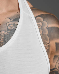 Camiseta sin Mangas Deportiva Personalizada al por Mayor para Hombre, Ajustada, Ligera, Transpirable, para Gimnasio - Product Image 2