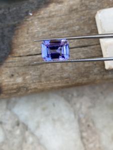 Piedra de Tanzanita Natural Sin Calentar, Corte Esmeralda Octogonal, Color Excelente, 5.00 Quilates, Zoisita, Piedras Preciosas Sueltas, Limpieza con Lupa - Product Image 5